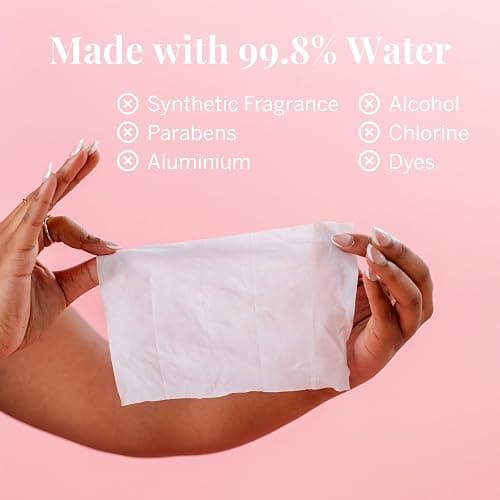 Pixie Feminine Wipes – Naturally Scented Rosewater + White Tea – Flushable, Biodegradable & pH Balanced – Individually Wrapped Wipes for On-The-Go – Cleaner for Menstrual Cups & Discs (2 Packs of 20) thumbnail 7