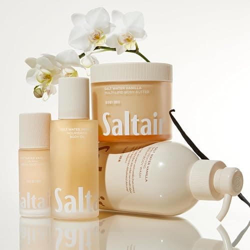 Saltair Multi-Lipid Body Butter - Rich, Nourishing Hydrating Body Cream with Ceramide Complex, Coconut Oil, Shea Butter, and Sea Buckthorn. Moisturizing Dry Skin Care. 10oz Jar - Salt Water Vanilla thumbnail 6