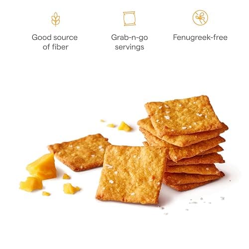 Munchkin® Milkmakers® Lactation Cheddar Crisps for Breastfeeding Moms with Oats and Flax, 6 Count thumbnail 4