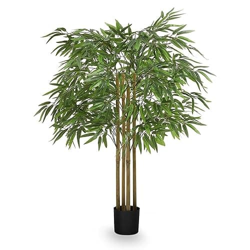 Maia Shop 3ft 5in Artificial Bamboo Tree Plant for House, Apartment or Office – Realistic Fake Indoor Plants for Living Room, Bedroom, Bathroom, Entryway or Patio – Faux Greenery for Home Décor - 3ft 5in - Bamboo