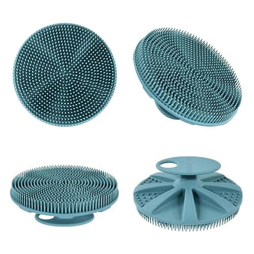 INNERNEED Food-Grade Soft Silicone Body Scrubber Shower Brush, Dark Green | Handheld Cleansing Skin Brush, Gentle Exfoliating and Lather Well, Hygienic Bath Scrub for Women, Men thumbnail 7