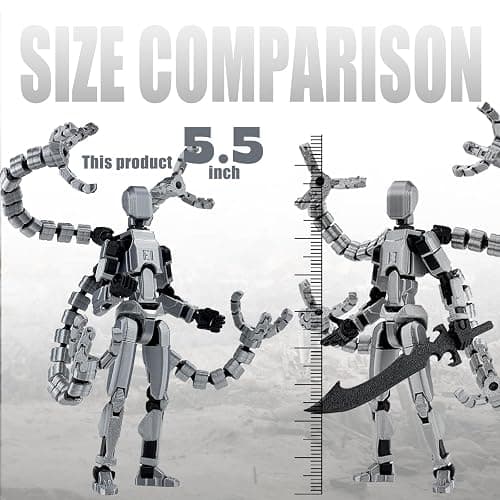 T13 Already Assembled Action Figure Accessories,T13 Multi-Jointed Movable,for Collectors Desktop Decorations t-13 Movability 3D Printed Toys thumbnail 2