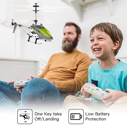 Cheerwing Remote Control Helicopter,SYMA S107H Mini RC Helicopter with Gyro,Altitude Hold, One Key Take Off/Landing for Adults Kids(Green) thumbnail 5