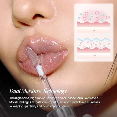 ENTROPY MAKEUP Tulle Lip Gloss, Lightweight 3D Pearl Shimmer, Ultra-Gloss High Shine, Non-Sticky Moisturizing Lip Gloss with Peptide Complex, Robe thumbnail 11