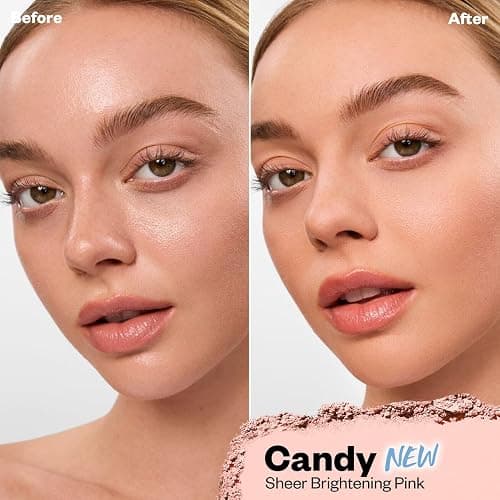 Kosas Cloud Set Face Brightening Powder - Pressed Brightening Powder, Smooths Shine Controll, Coverage for Dark Undereye & Uneven Skin - Lightweight Setting Powder - Candy (Sheer Brightening Pink) | Coverage for Dark Undereye, Coverage for Uneven Skin, Smooths Shine Controll thumbnail 2