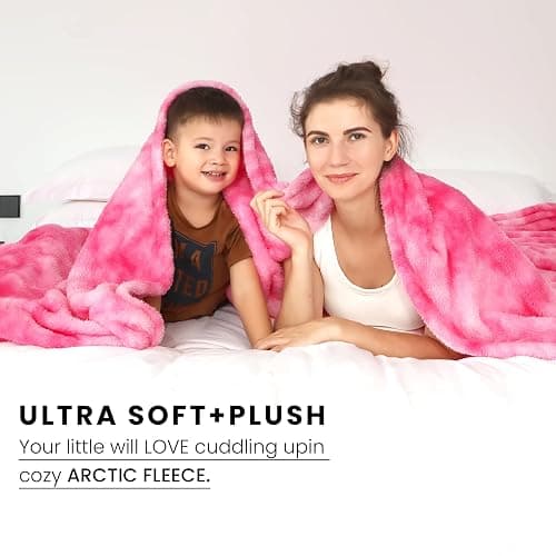 Fleece Throw Blanket Cozy Soft Lightweight Throw Blankets Warm Plush Pink Fall Blankets and Throws Couch Sofa Bed Camping Travel Picnic Outdoor Blanket Bedding Kid Baby Boys Girls Adults thumbnail 6