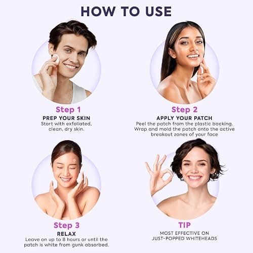 LivaClean 330 CT Pimple Patches for Face w/Salicylic Acid, Tea Tree Oil & Calendula Oil - Four Sizes - Pimple Patch, Hydrocolloid Patch, Acne Patches for Face thumbnail 3