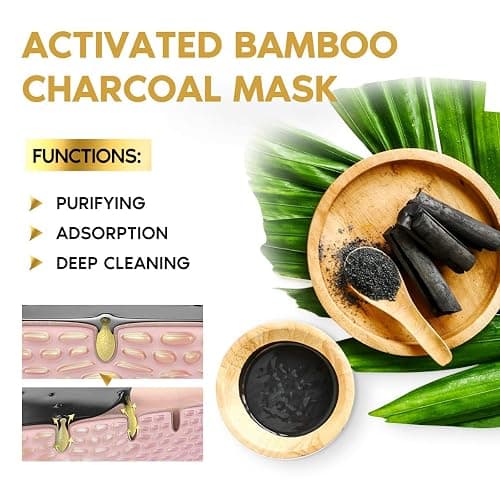 YLNALO Blackhead Remover Mask Kit, Charcoal Peel Off Facial Mask with Brush and Pimple Extractors, Deep Cleansing for Face Nose Blackhead Pores Acne, For All Skin Types (3.5 Fl.oz) thumbnail 8