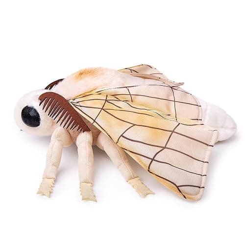 ZHONGXIN MADE Silk Moth Plush Toy - Lifelike Silk Moth Stuffed Animals 11in, Realistic Soft Big Wings Moth Toys, Simulation Butterfly Plushie Model Toy, Unique Plush Collection for Kids thumbnail 7