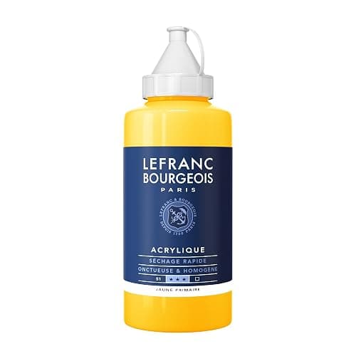 Lefranc Bourgeois Acrylique Fine Bouteille 750ml Jaune Primaire - Image 1