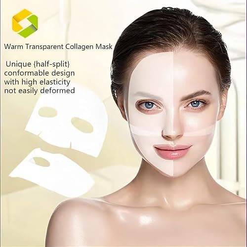 Passion Unique Bio-Collagen Deep Face Mask, Self-Radiant Skin, Hydrating, Pore Minimizing+Balance, Yeast Extract, Young forever Happiness transformation Premium Skincare No more Spa (Pack of 4) thumbnail 3