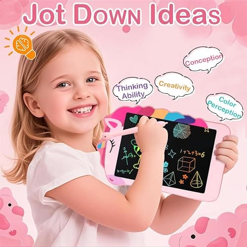 Unicorn Toys LCD Writing Tablet for Girls Kids, Colorful Toddler Toys Drawing Board, Educational Kid Toys Doodle Pad Toys for 3 4 5 6-12 Years Old Girls Boys Birthday Party Christmas Gift, 8.5 Inch thumbnail 3