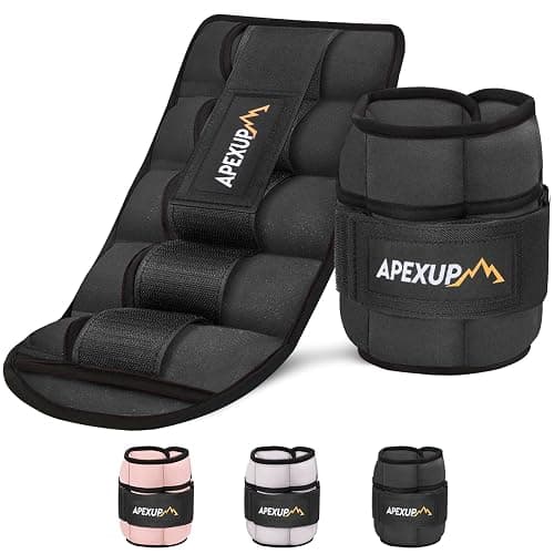APEXUP Adjustable Ankle Weights for Women and Men, Modularized Leg Weight Straps for Yoga, Walking, Running, Aerobics, Gym, Physical Therapy - Image 1