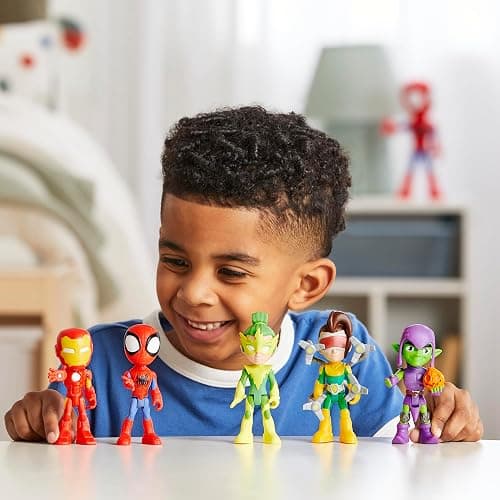Spidey and his Amazing Friends Hasbro Marvel, Friends & Foes Pack, 5 Action Figures, 4-Inch, Preschool Super Hero Toys for Kids Ages 3 and Up (Amazon Exclusive) thumbnail 8