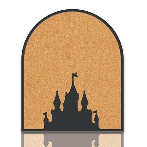 CRASPIRE Castle Pin Cork Board 11.8x9.8In Wall Mounted Framed Bulletin Display Badge Wooden Saddle Brown Memory Memo Brooch Lapel Pin Holder Storage for Home Office School Classroom Wedding Decoration thumbnail 6