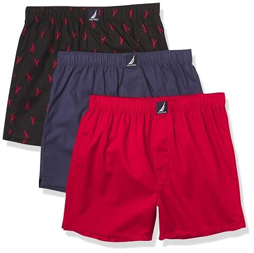Nautica mens Cotton Woven 3 Pack Boxer - Image 1