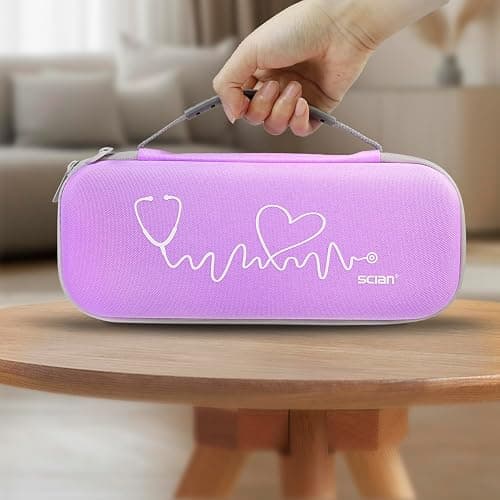 Scian 13 Pcs Stethoscope Case Kits, Supplies Inclued, Perfect Nurse Gift Stethoscope Holder for Nurse Medical Student, Purple Portable First Aid Kit Bag with Medical Scissor,Nurse Accessories for Work thumbnail 8
