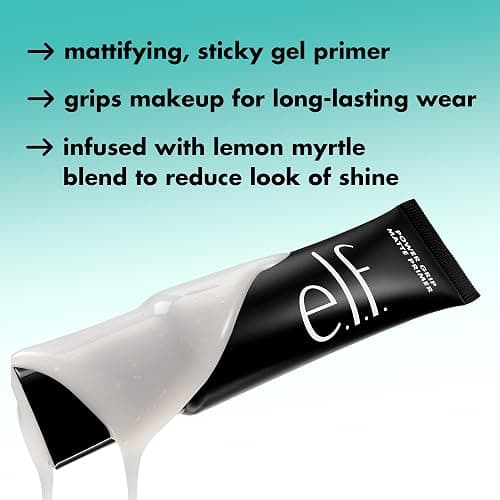e.l.f. Power Grip Matte Primer, Gel-Based & Hydrating Face Primer For Smoothing Skin & Gripping Makeup, Moisturizes & Primes, Vegan & Cruelty-Free thumbnail 3