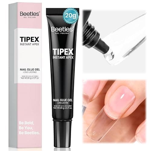 Beetles Tipex Nail Glue 20g Solid Nail Glue Gel Super Strong for Tipex Nail Tips Soak Off U V No Hand-Hold Needed Professional Beginner-Friendly 28+ Days Lasting thumbnail 9