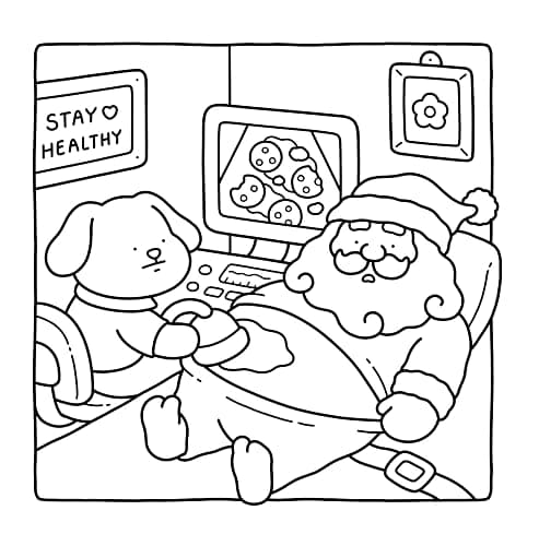 Silly Christmas: Cozy and Funny Coloring Book for Adults and Teens (Silly Funny Coloring Book) thumbnail 9