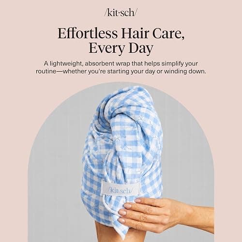 Kitsch XL Microfiber Hair Towel Wrap for Women thumbnail 9