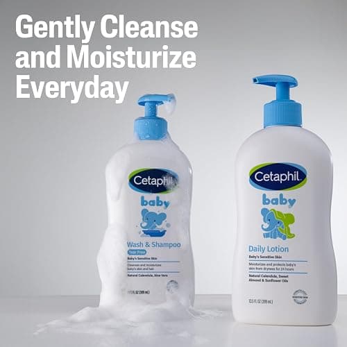 Cetaphil Baby Shampoo and Body Wash with Organic Calendula, Tear Free, Hypoallergenic, Ideal for Everyday Use, Dermatologist Tested, 7.8oz thumbnail 5