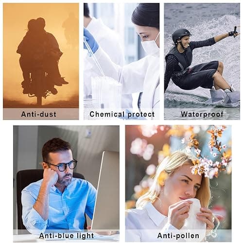 SQIMZAR Safety Glasses Goggles For Women Nurses Protective Eyewear,Anti Fog Safety Goggles thumbnail 3