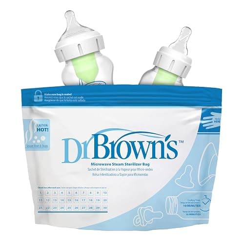 Dr. Brown’s Microwave Steam Steriliser Bags for Baby Bottles, Travel Steriliser, Reusable Steriliser Bags, Hospital-Grade Sterilising Bags, 5-ct thumbnail 11