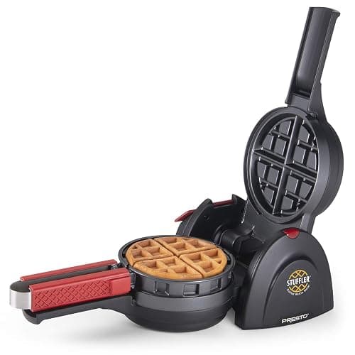 Presto 03512 Stuffler Stuffed Waffle Maker, Belgian, Large, Black thumbnail 6