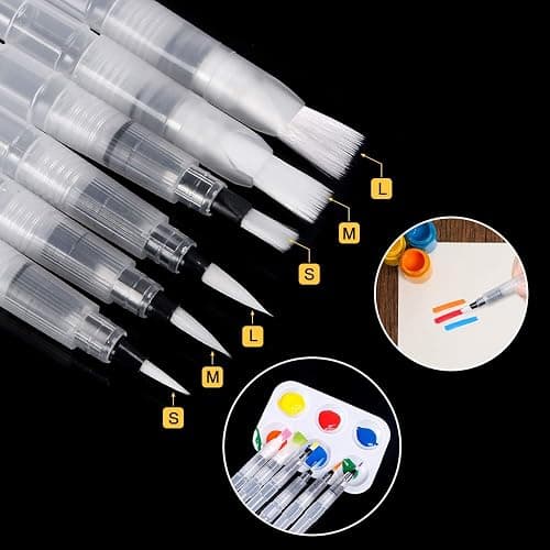 UPINS 12 Piece Water Color Brush Pen Set, Watercolor Paint Pens for Painting Markers thumbnail 4