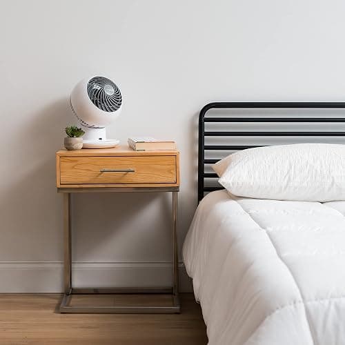 IRIS USA WOOZOO Fan with Remote, Oscillating, Desk, Table Air Circulator, Globe Fan, 5 Speeds, 82ft Max Air Distance, 90° Adjustable Tilt, 30 db Low Noise, New 2023 Model - 5 Speed Fan - White thumbnail 8