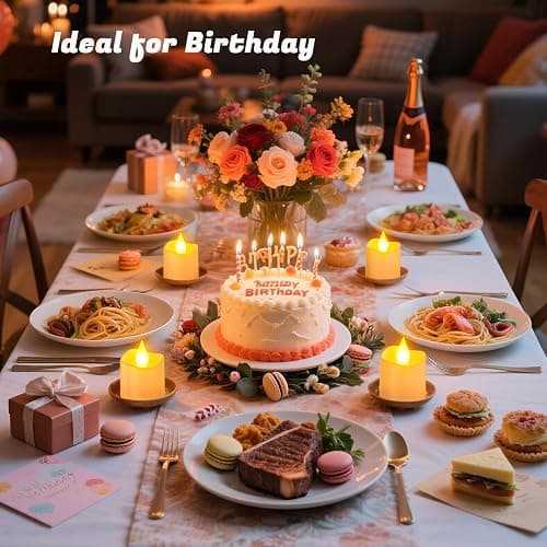 PChero Rechargeable Flameless Candles with Remote Timer & Charging Base | 12 Pack Votive Candles Battery Operated Tea Lights Flickering, LED Tealights for Home Wedding Halloween Fall Christmas Decor thumbnail 8