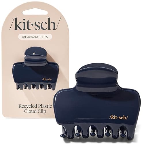 Kitsch Medium Hair Clips for Women – Strong Hold Claw Clips for Thick or Thin Hair – Recycled Plastic, Non-Slip, Durable | Ideal Gifts for Women – Blue Orchid – 1pc - Image 1