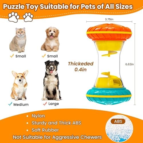 BoYoYo Interactive Dog Puzzle Toys for Boredom, Dogs Enrichment Toy to Keep Them Busy, Treat Dispensing Slow Feeder thumbnail 2
