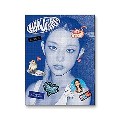 DREAMUS NewJeans 1st EP Album Bluebook Version CD+Mini Poster On Pack+Log Book+Pin-up Book+Phoning Manual Book+ID Card+Sticker Pack+Photocard+Tracking Sealed (HAERIN Version) - Image 1
