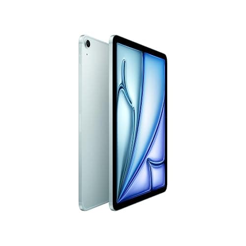 Apple iPad Air 11-inch with M3 chip Built for Apple Intelligence, Liquid Retina Display, 128GB, 12MP Front/Back Camera, Wi-Fi 6E + 5G Cellular, Touch ID — Blue with AppleCare+ (2 Years) thumbnail 2