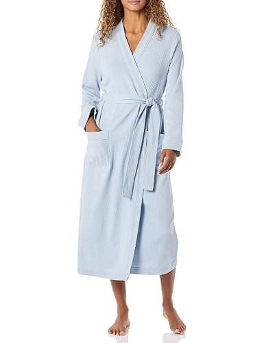 Amazon Essentials Women's Lightweight Waffle Full-Length Robe (Available in Plus Size) - Image 1