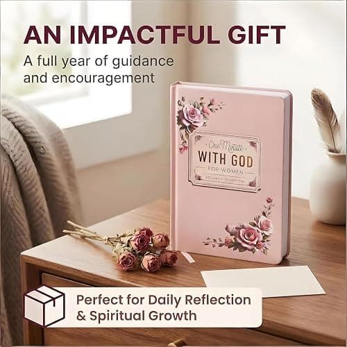 One Minute With God for Women,One-Minute Daily Devotional Hardcover with Scripture,Faith-Based Guided Journal for Women, Inspirational Gift for Christian Women thumbnail 4