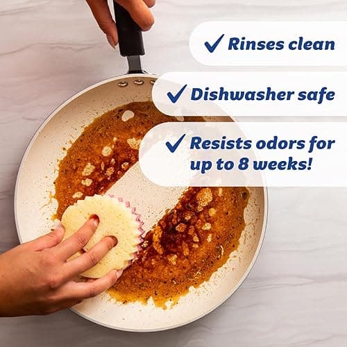 Scrub Daddy Scrub Mommy Sponges - Dish Scrubber + Non-Scratch Cleaning Sponges Kitchen, Bathroom + Multi-Surface Safe - Dual-Sided Dish Sponges for Scrubbing - Online Exclusive (3 Count) - 3 Count (Pack of 1) - Exclusive Scrub Mommy thumbnail 5