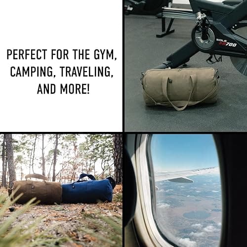 Rothco Heavy-Duty Canvas Shoulder Duffle Bag - Rugged Travel Gym Gear Equipment Bag thumbnail 7