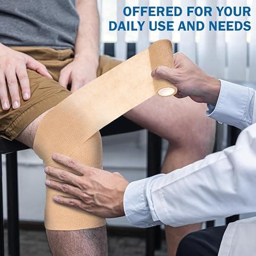 Treela 36 Pcs Self Adherent Bandage 4" X 5 Yard Wrap Breathable Cohesive Bandage Elastic Adhesive Tape for Stretch Athletic Sports Wrist Ankle(Assorted Color) thumbnail 5