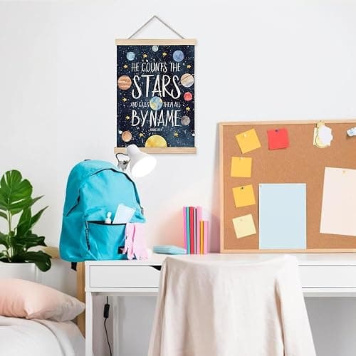 URLLUAE Solar System Poster Hanger Frame, Space Nursery Decor,Space Wall Art,Outer Solar System for Kids Room Decor for Boys Room,12x16 Inches thumbnail 2