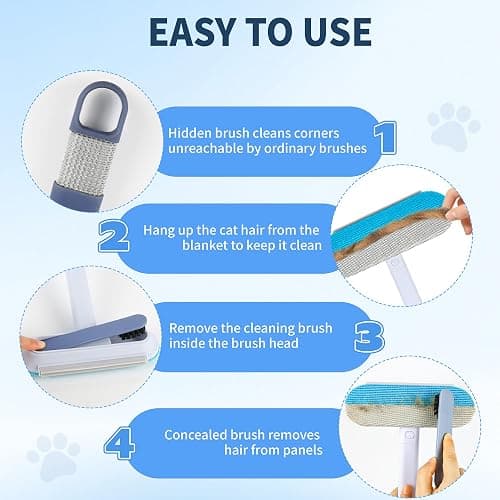 Multifunctional Pet Hair Remover for Furniture - 23.2 Inch, Reusable, Washable Effective Lint Cleaner Removal Tool for Dog and Cat Hair, Gentle on Couch, Carpet, Bedding, Clothes thumbnail 7