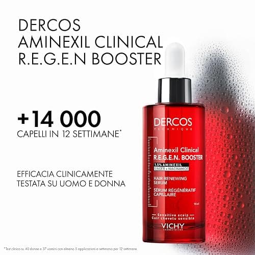 Vichy Dercos Aminexil Clinical R.E.G.E.N. Booster, Siero Rinnovatore Capillare, Per Tutti i Tipi di Cuoio Capelluto, Caduta Temporanea Ridotta, Crescita dei Capelli Esistenti Stimolata, 90 ml thumbnail 5