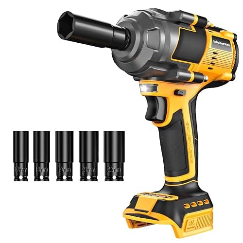 Cordless Impact Wrench 1/2" Compatible with DeWalt 20V Battery – 750 Ft-lbs (1000Nm) High Torque Brushless Motor, 4-Speed Impact Gun with LED Light (Tool Only) - Image 1