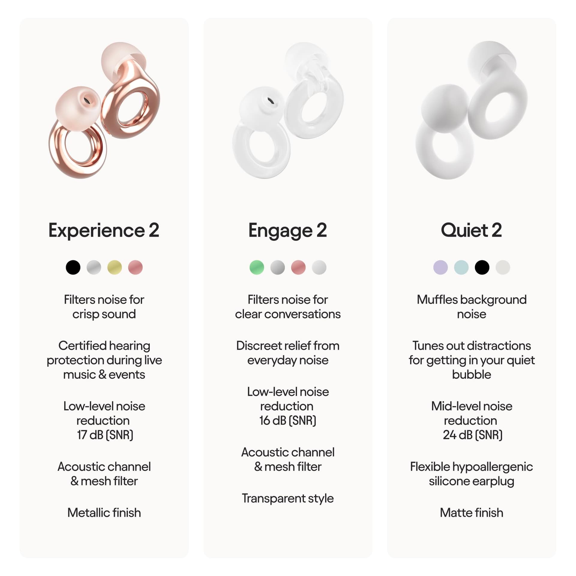 Loop Experience 2 Ear Plugs - Stylish Certified Hearing Protection thumbnail 8