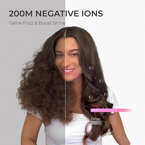 TYMO Hair Dryer Brush Blow Dryer Brush in One, 4 in 1 Ionic Hairdryer and Styler Volumizer with Oval Titanium Barrel, Hot Air Straightener for Smooth Frizz-Free Blowout, Pink, 2.85 Inch thumbnail 4