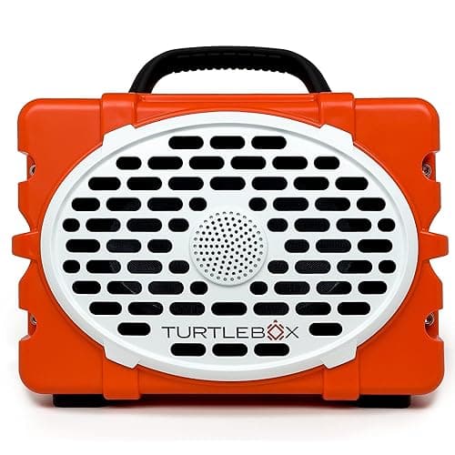 Turtlebox Original Gen 2: Loud! Outdoor Portable Bluetooth 5.0 Speaker | Rugged, IP67, Waterproof, Impact Resistant & Dustproof (Rich, Full Sound,120db, Pair Stereo) (Original Gen 2, Orange/Black) - Orange/Black - Original Gen 2 - Image 1