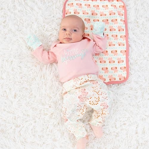 The Peanutshell Baby Layette Gift Set for Girls - 30 Piece New Born Girl Gift Set, Baby Clothes, 0-9 Months - Floral Elephant thumbnail 8
