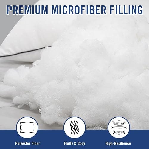 Higoom Standard Size Bed Pillows for Sleeping 4 Pack,Luxury Hotel Pillows,Comfortable and Supportive,Machine Washable,Suitable for Stomach,Back and Side Sleepers. thumbnail 5